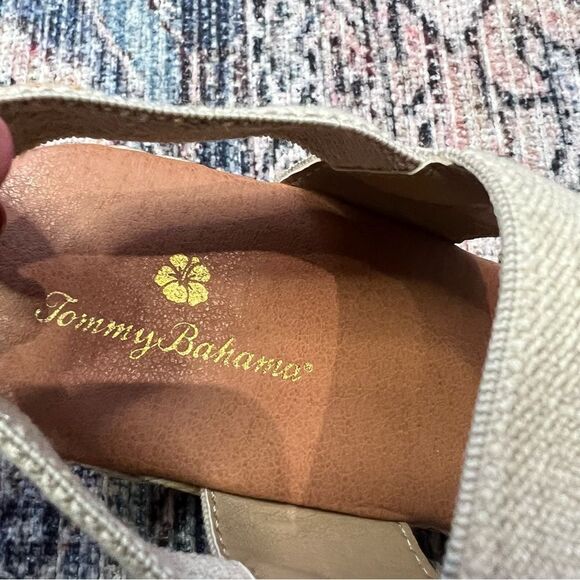 Tommy Bahama Sakura Stretch-Raffia Wedges Size 9.5 Natural Tan - Picture 6 of 12